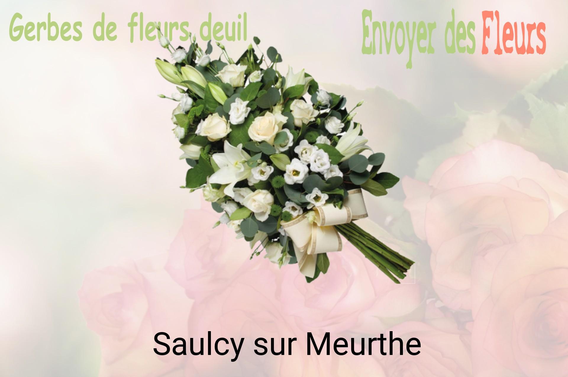 Gerbe de fleurs de deuil livrée à Saulcy-sur-Meurthe